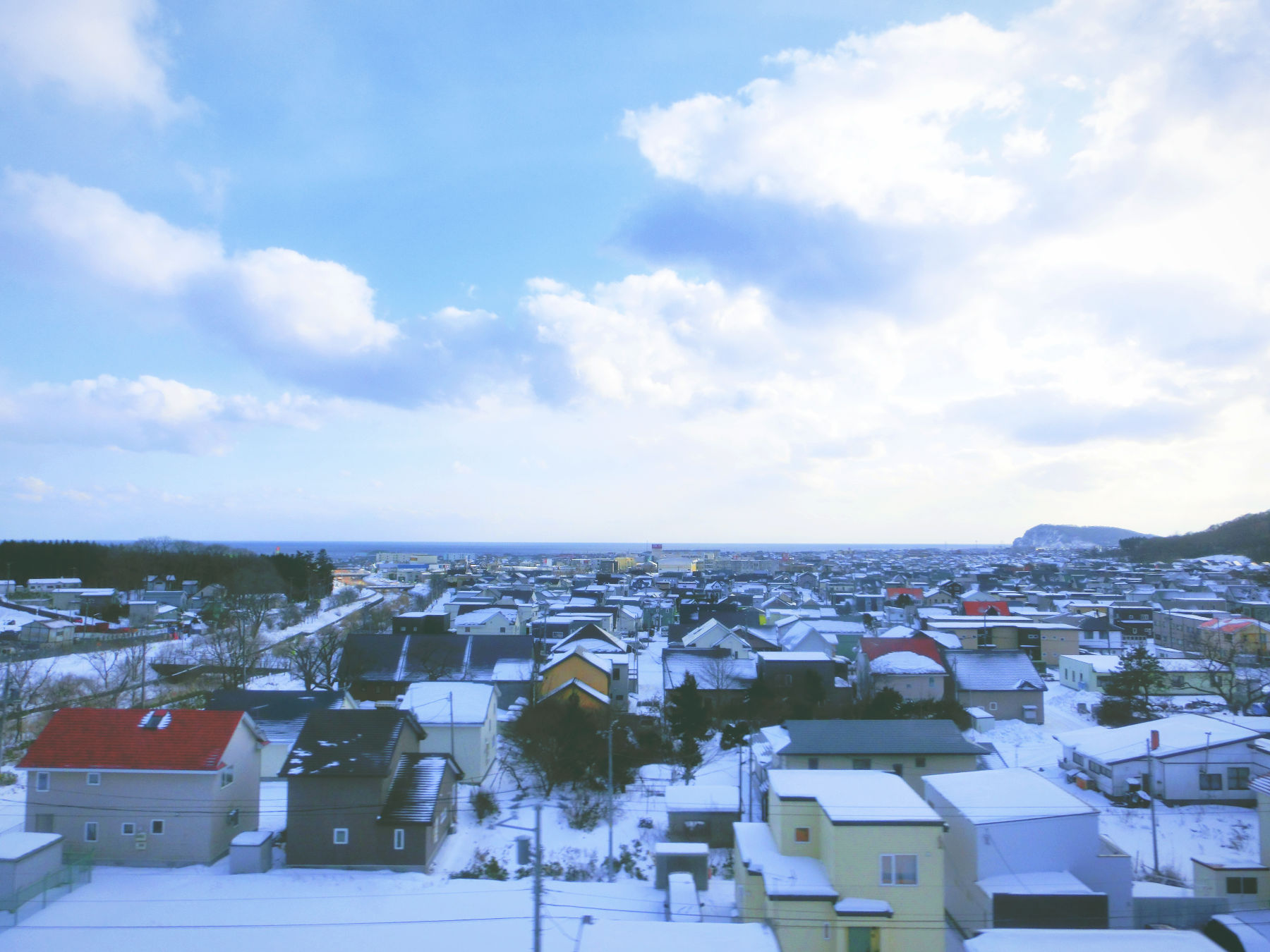 北海道冬日小樽,日本北海道小樽雪夜