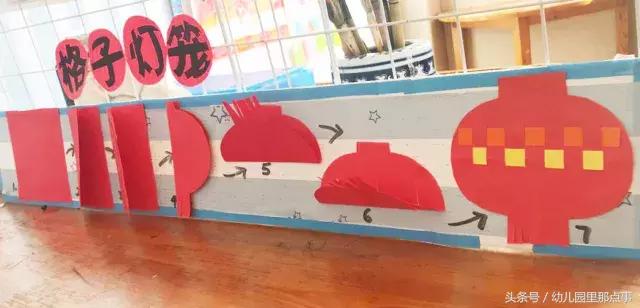 幼儿园新年手工作品简单灯笼卡纸,新年福字灯笼手工幼儿园