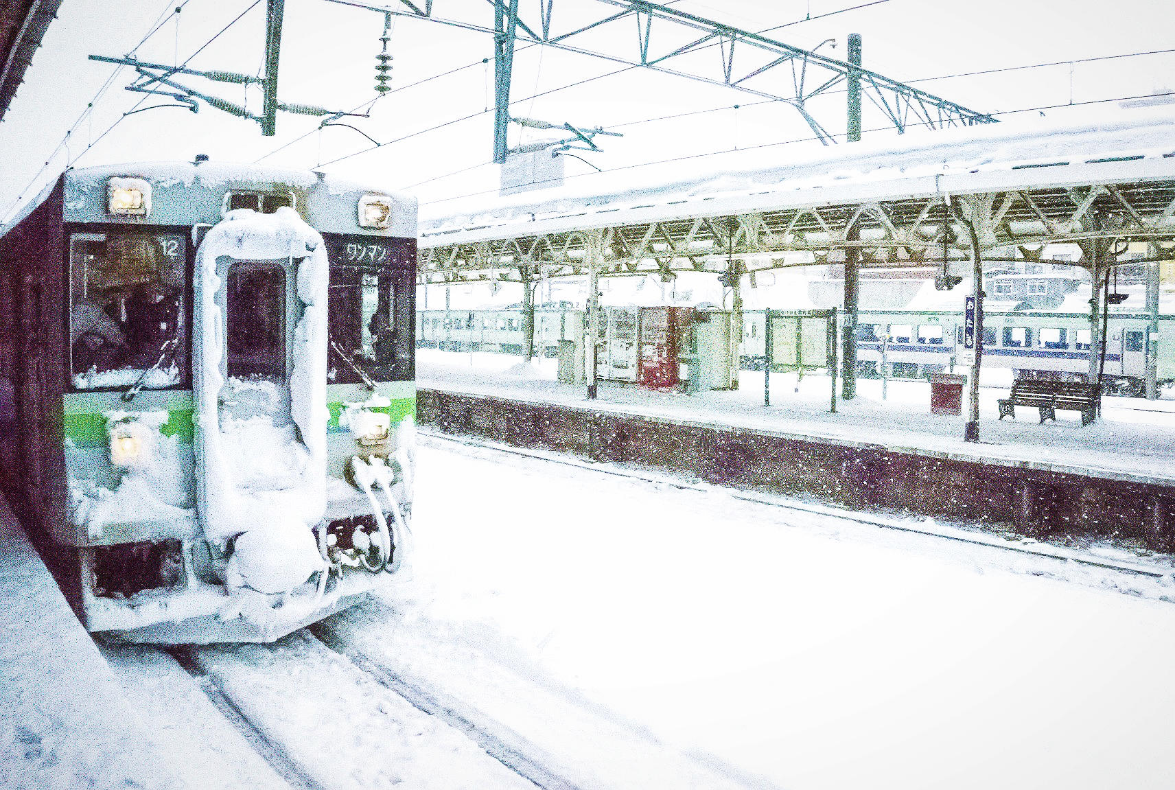 北海道冬日小樽,日本北海道小樽雪夜