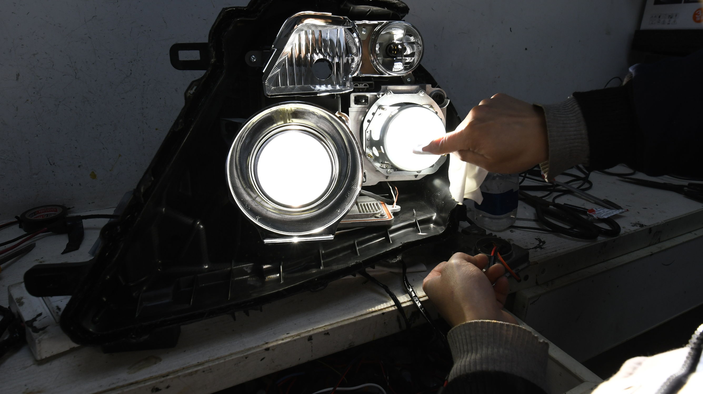 途乐y62改装激光大灯,日产途乐卤素灯