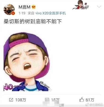 鹿晗下树了是什么意思,鹿晗最近梗