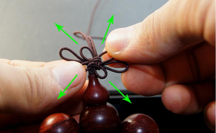 文玩手串系结方法,文玩手串打花结方法