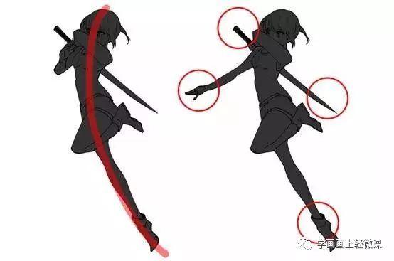 动漫人物的动作怎么画,画人物动作姿势