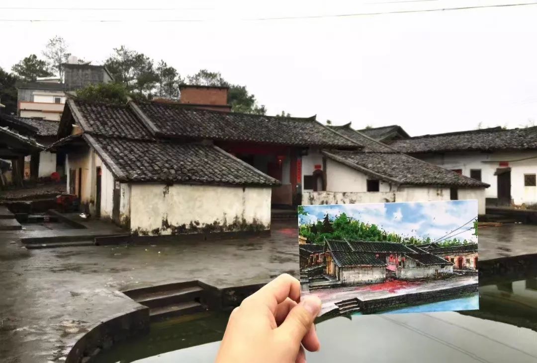 名人故居游览手绘,广州名人故居画