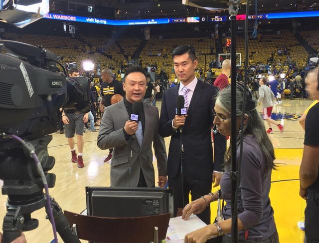 腾讯NBA解说员打球是什么水平？两人曾是国家队队员！