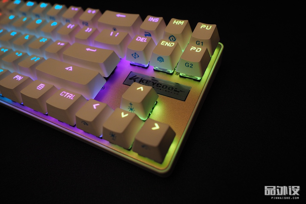 一代凯酷键盘拆解,凯酷87键盘测评