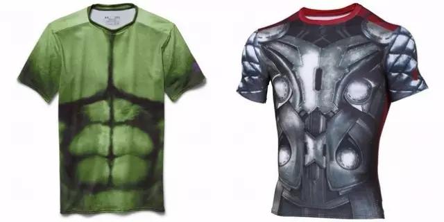 美国队长紧身衣安德玛蓝色,美国队长同款紧身衣