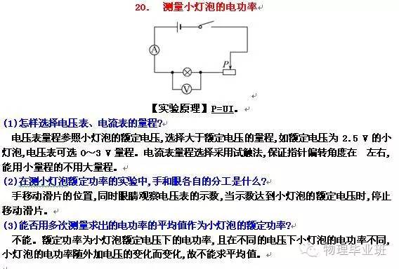 （全精!）中考物理冲刺——实验题“注意事项”总结归纳！