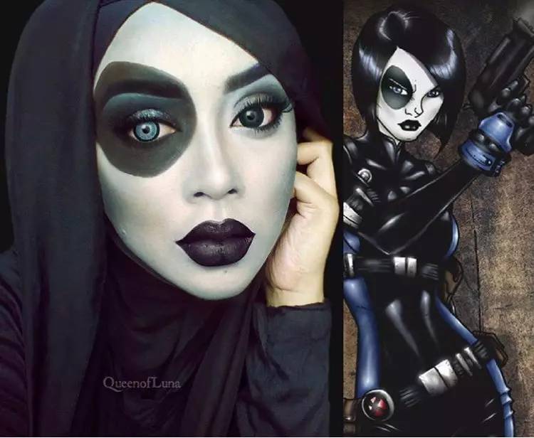 姑娘你把自己化成这样可以直接去迪斯尼上班了