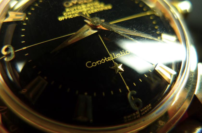 欧米茄星座双鹰2003款黑面,欧米茄古董表鉴别