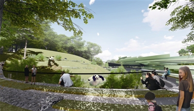 枣林湾园博园熊猫馆,枣林湾园博园熊猫馆分部图