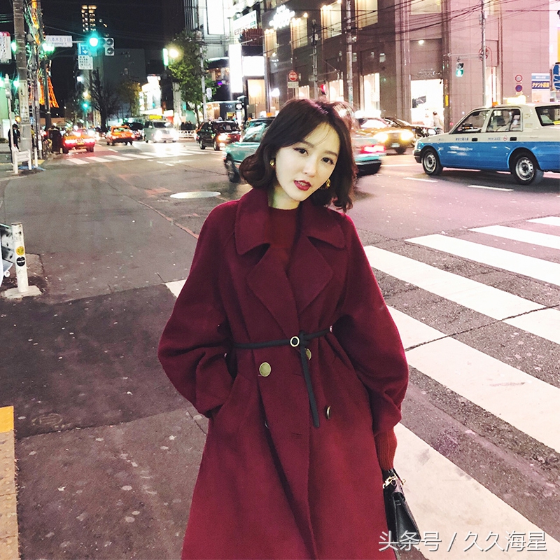 保暖好看双面羊绒大衣,羽绒和双面绒拼接大衣高档