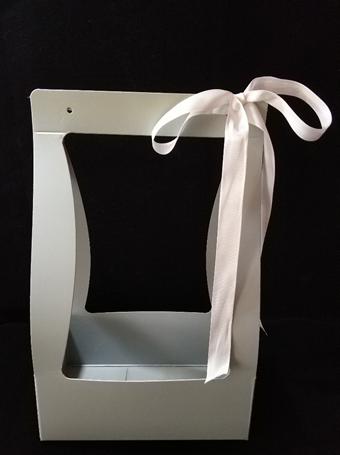 长方形插花篮教程新手入门,初学手提花篮的视频教程