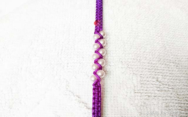 木子李手工编绳教程同心结,木子手工手链视频大全