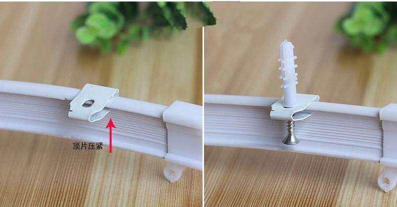 内轨窗帘安装,飘窗上的轨道怎么装