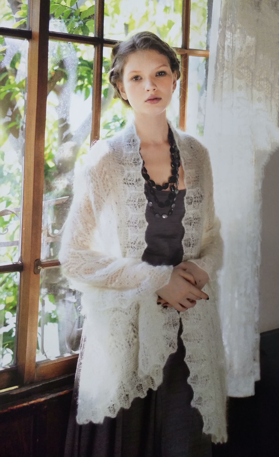 马海毛毛线披肩夏季薄款编织视频,用马海毛编织的大披肩