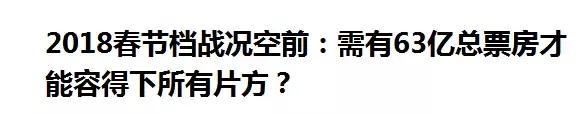 史上最血腥的一个春节档来啦！看我预测春节档票房