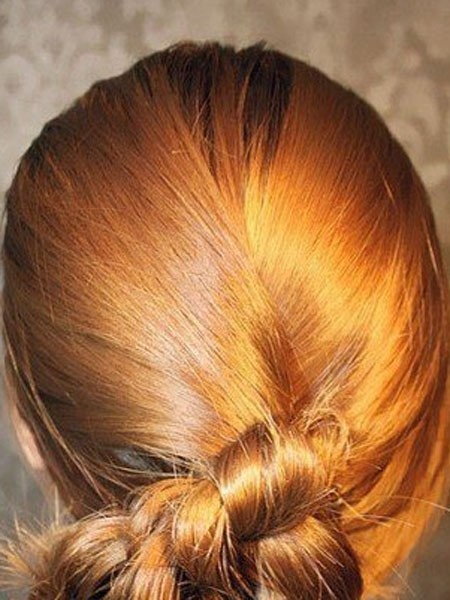 韩式麻花辫盘发教程,麻花辫让盘发更有气质