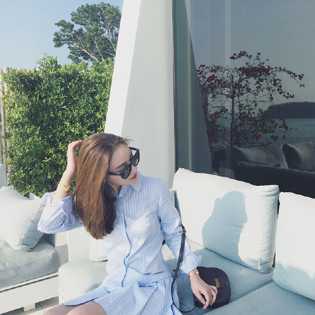 学习穿搭衬衫,衬衫搭衬衫裙