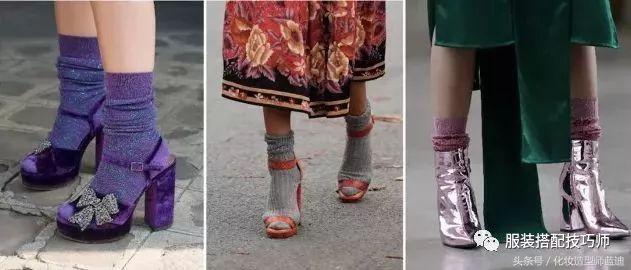 袜子鞋的穿衣搭配图,时尚穿搭小技巧袜子怎么穿好看