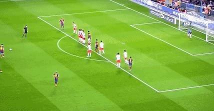 梅西十大经典直接任意球破门,梅西任意球和c罗任意球