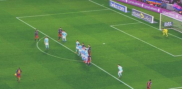 梅西十大经典直接任意球破门,梅西任意球和c罗任意球