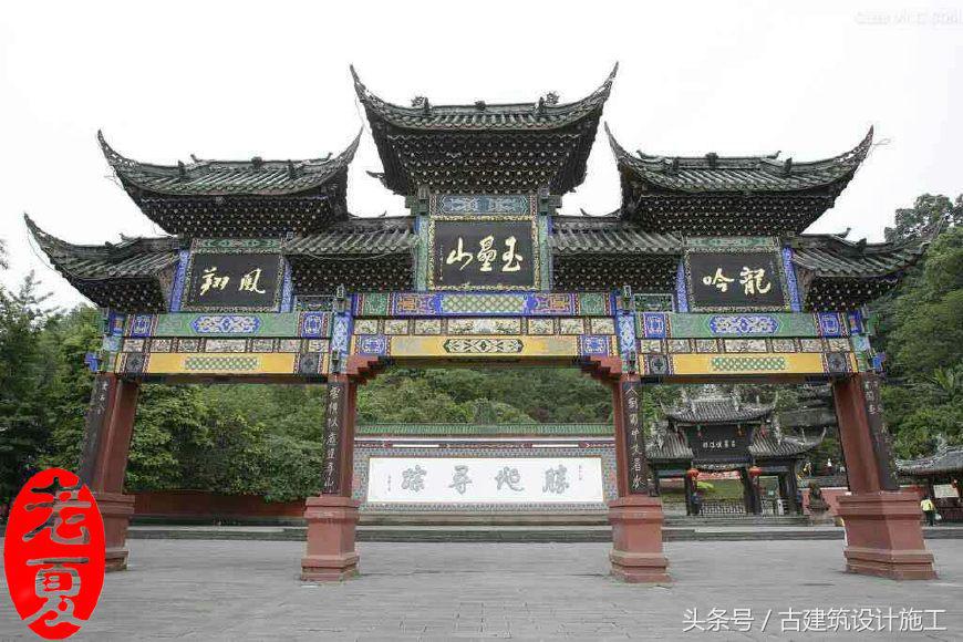 仿古门楼设计效果图大全,小区仿古牌坊门楼钢结构