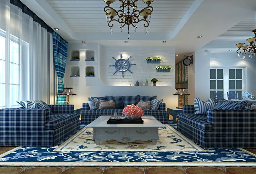 小户型地中海风格装修效果图大全,40平方地中海装修效果图大全