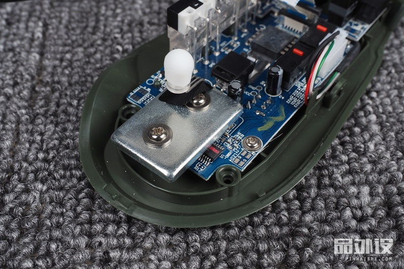 达尔优牧马人em915鼠标拆解,达尔优em915黑色裂纹版游戏鼠标