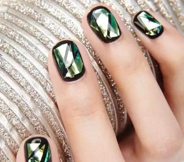 韩国美甲贴纸,玻璃冰透贴纸美甲