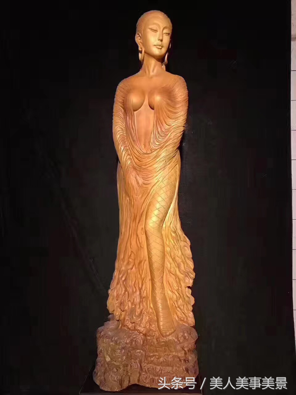 大饱眼福！3.8女神专场！美若天仙的根雕美女！