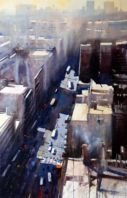 水彩大师阿尔瓦罗绘画作品,乌拉圭创意画家