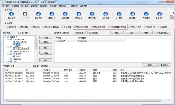 如何设置同一个共享文件夹不同权限的方法