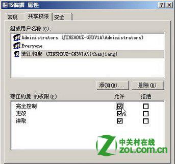 如何设置同一个共享文件夹不同权限的方法
