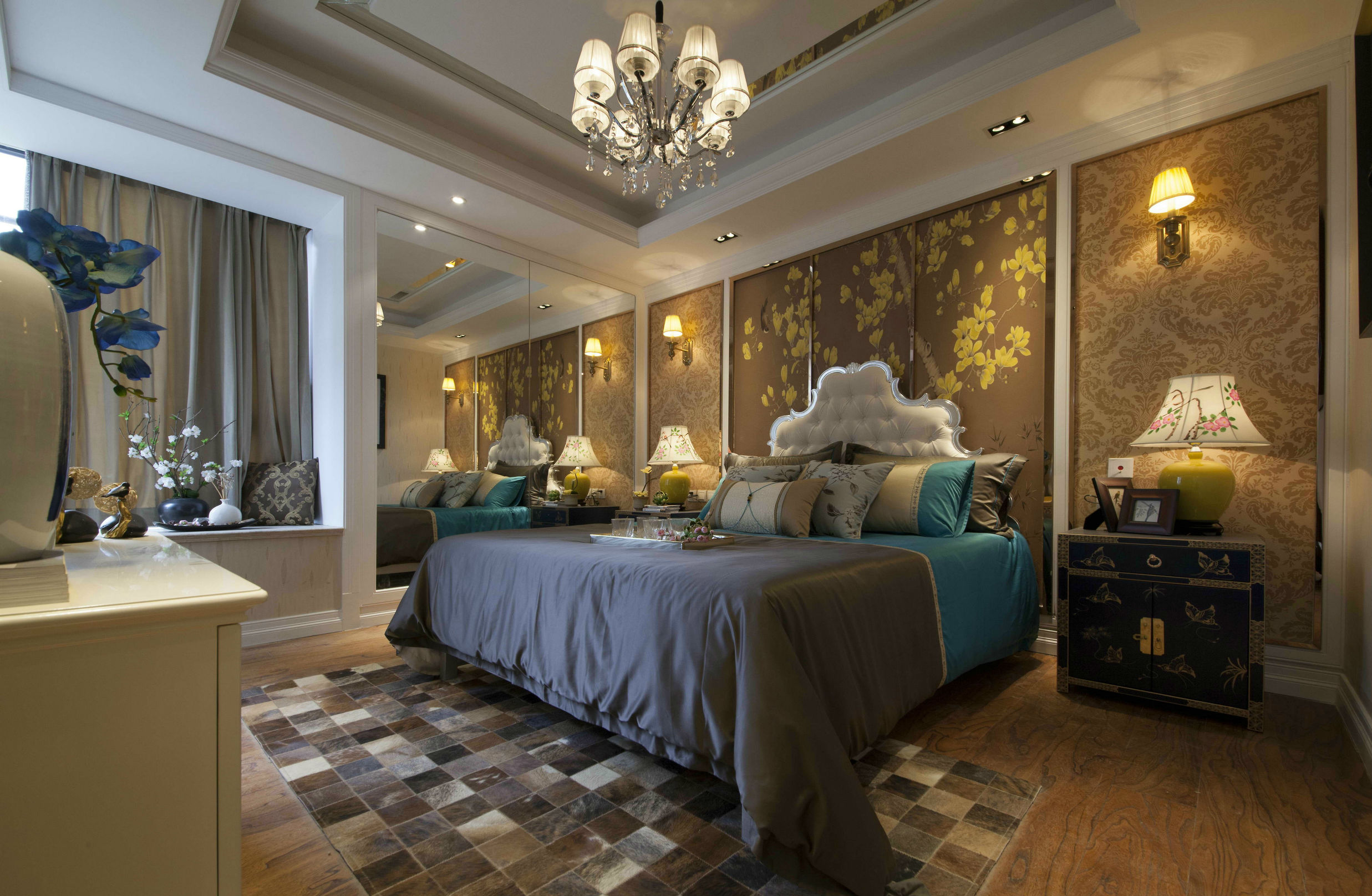 翡翠绿软包椅,石家庄豪门府邸