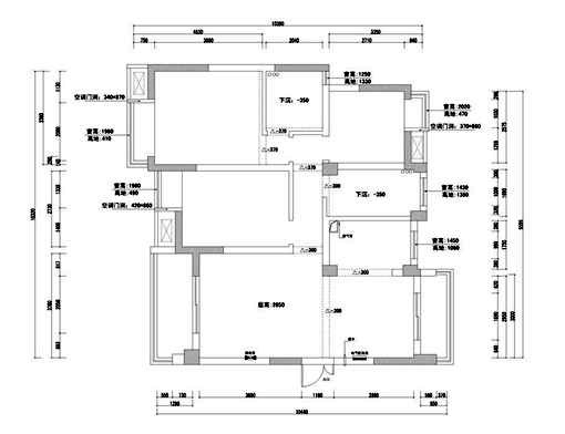 78平方两室一厅复古美式,20万装修3室两厅两卫美式