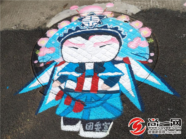 文理学院井盖,井盖绘画校园