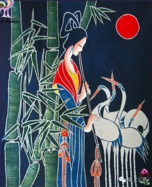 画一幅关于蜡染的画,适合新手的蜡染画