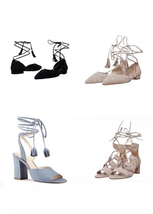 夏季必备三款潮鞋女生穿,仙女风交叉绑带鞋