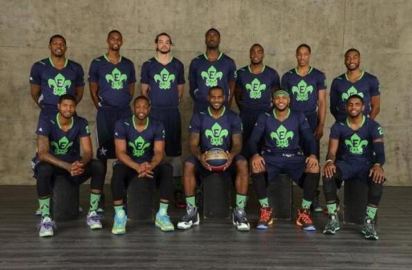 NBA03—16赛季全明星全家福照片詹韦好基友邓肯跨世纪