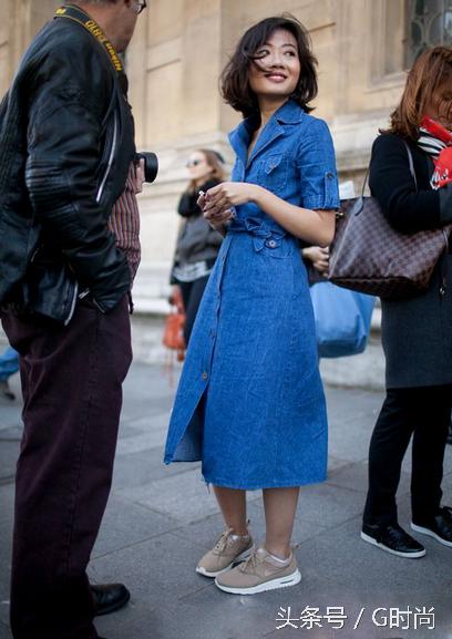 牛仔连衣裙洋气吗,牛仔连衣裙俏皮可爱