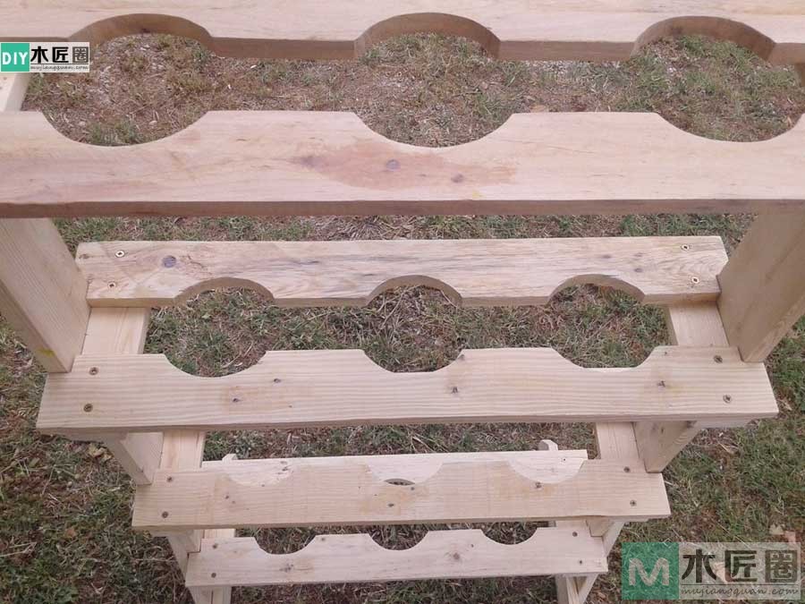 自制木头室内花架最简单的方法,阳台养花怎么做花架子图片