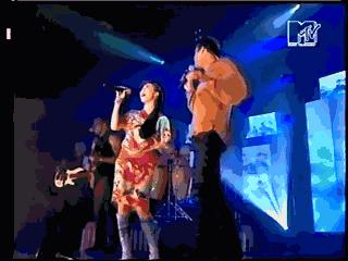 贝克汉姆为李玟颁奖,李玟与贝克汉姆