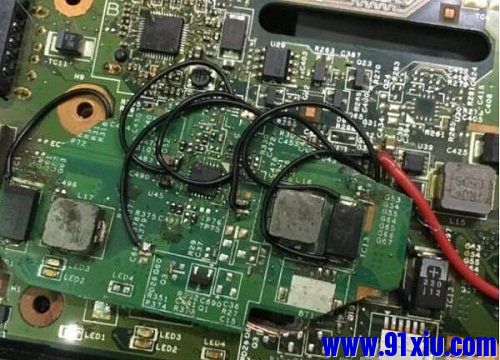 联想b490电源短路维修思路,联想b570e输入短路维修