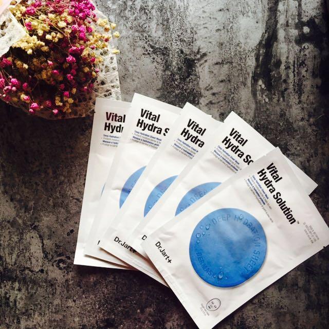 超级补水的Dr.Jart蓝色药片面膜初次使用心得