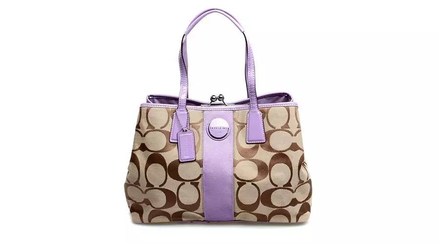 coach一款圆柱形的包,大logo的coach包