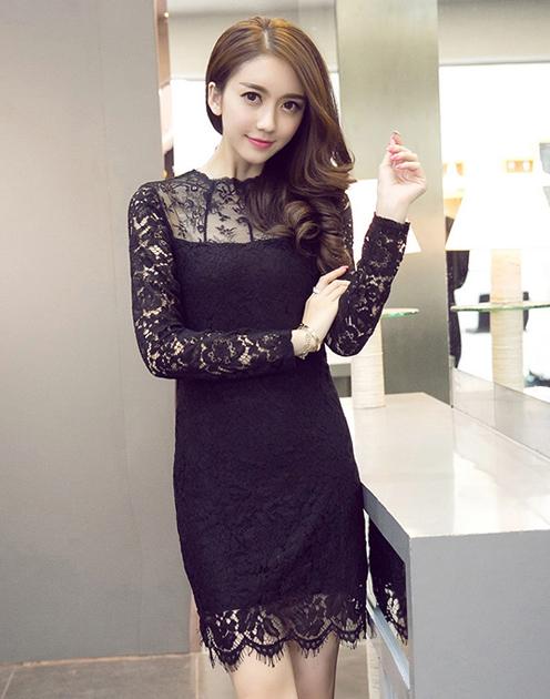 蕾丝打底裙的曼妙风情