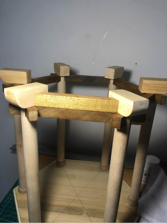 看了古建筑然后就自己动手制作一个亭子，快来学习哦