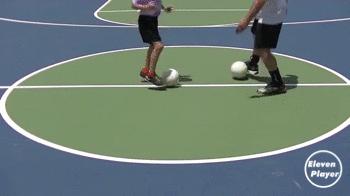 五人制足球脚内侧传球训练,五人足球训练脚法