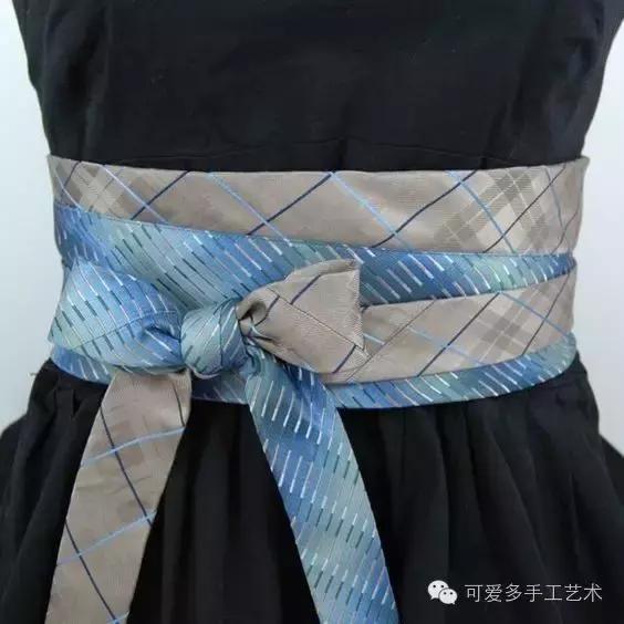 旧领带变身戒指收纳台,旧领带变废为宝